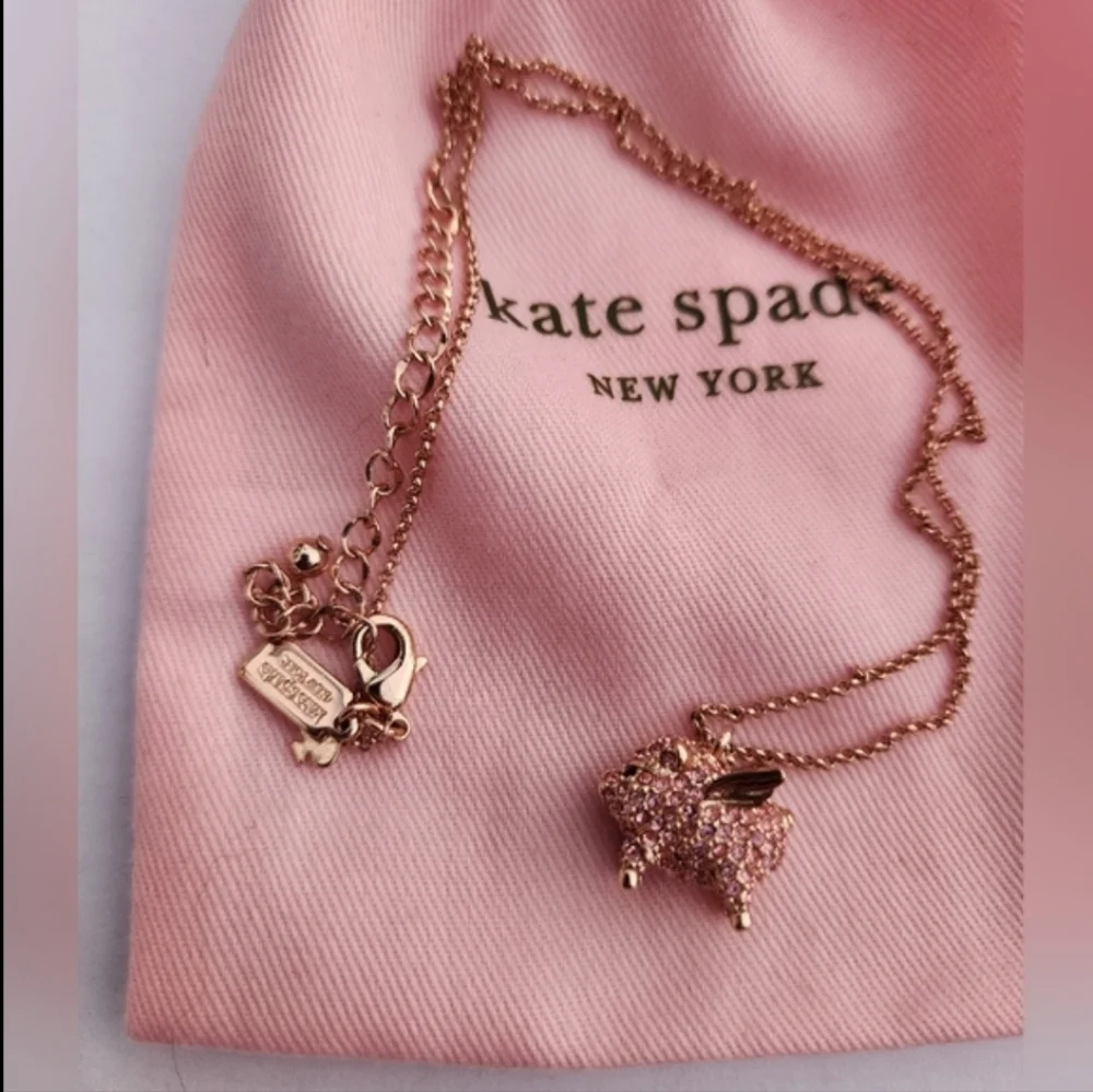 Flying Pink Piggy Necklace - Picture 8 of 16